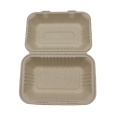 Günstiger Preis Biologisch abbaubare Zuckerrohr-Bagasse Take Out Plate Food Container